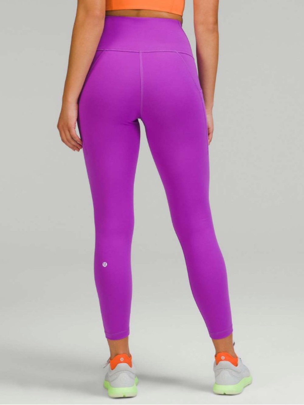 Lululemon Wunder Train High-Rise Tight with Pockets 25" in Moonlit Magenta